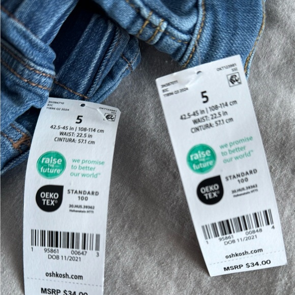 Oshkosh Bgosh jeans - size 5 - NWT - Picture 5 of 5